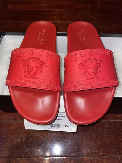 fake versace slides mens|versace mules for men.